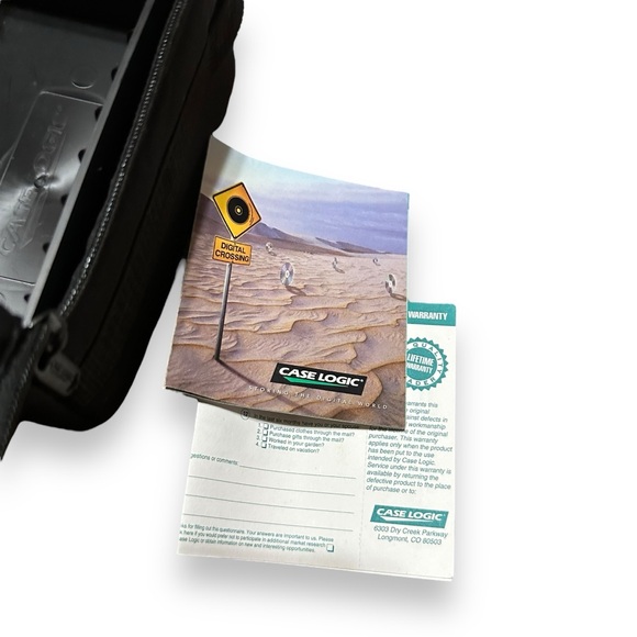 Case Logic Black 12 Cassette Tape Storage Soft Case 3/4 Zip Vintage 1990s 90s - Picture 10 of 10